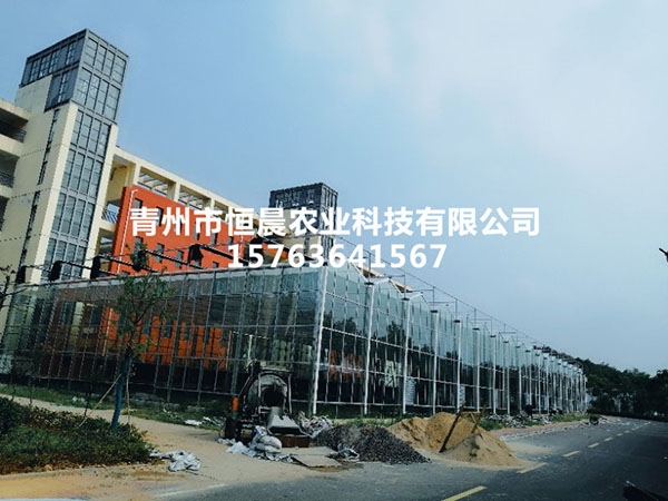 玻璃温室安徽工地