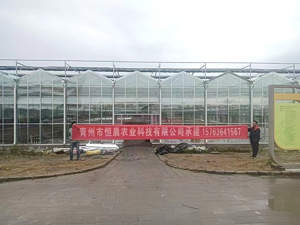 玻璃温室北京工地